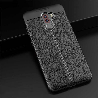 Защитный чехол Leather для Xiaomi Pocophone F1 Черный