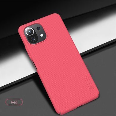 Защитный чехол Nillkin Frosted Shield для Xiaomi Mi 11 Lite / Mi 11 Lite 5G / 11 Lite 5G NE Красный