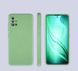 Защитный чехол Liquid Case Full Camera для Samsung A715F Galaxy A71 2020 Салатовый