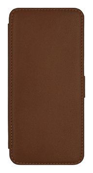 Чохол з натуральної шкіри Genuine Leather Book для Microsoft Lumia 640 XL (без функції підставки) Коричневий