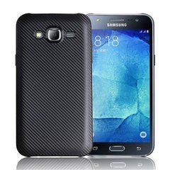 Защитный чехол Carbon TPU для Samsung J700H Galaxy J7 / J701 Galaxy J7 Neo Черный