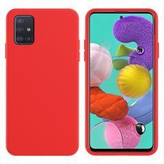 Защитный чехол Liquid Case Full Cover для Samsung A715F Galaxy A71 2020 Красный