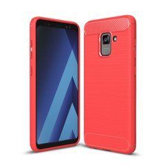Защитный чехол Slim TPU для Samsung A530 Galaxy A8 2018 Красный