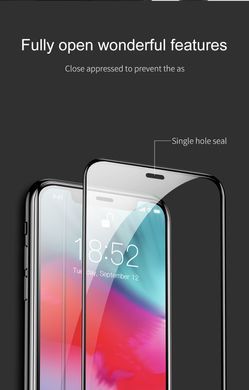 Защитное стекло Baseus 3D для iPhone XS Max / 11 Pro Max Черный