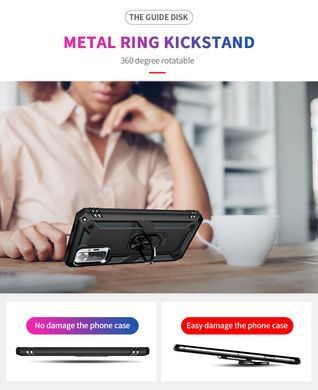 Защитный чехол Kvadrat Ring для Xiaomi Redmi Note 10 Pro / 10 Pro Max Черный