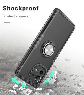 Захисний чохол Crystal Ring для Xiaomi Mi 11 Чорний
