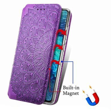Чехол-книжка Flower Book для Samsung A325F Galaxy A32 4G Фиолетовый