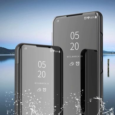 Чехол-книжка Clear View Mirror для Xiaomi Mi Note 10 Lite Черный