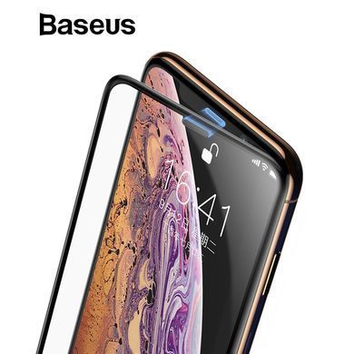 Защитное стекло Baseus 3D для iPhone XS Max / 11 Pro Max Черный