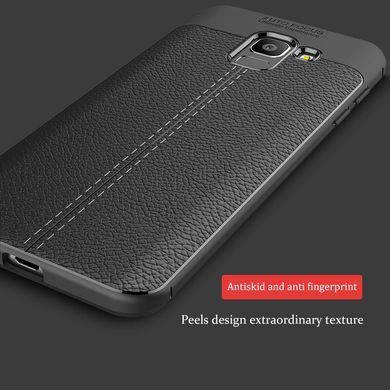 Захисний чохол Leather для Samsung J600 Galaxy J6 2018 Чорний