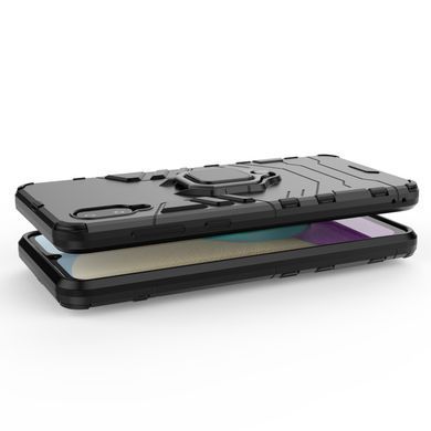 Защитный чехол Strong Guard Ring для Samsung A022F Galaxy A02 Черный