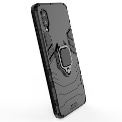 Защитный чехол Strong Guard Ring для Samsung A022F Galaxy A02 Черный
