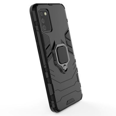 Захисний чохол Strong Guard Ring для Samsung A025 Galaxy A02s Чорний