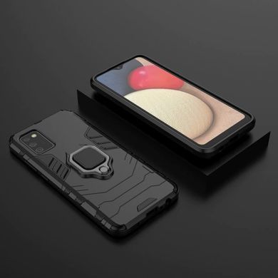 Захисний чохол Strong Guard Ring для Samsung A025 Galaxy A02s Чорний