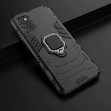 Захисний чохол Strong Guard Ring для Samsung A025 Galaxy A02s Чорний