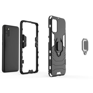 Захисний чохол Strong Guard Ring для Samsung A025 Galaxy A02s Чорний