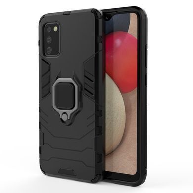 Захисний чохол Strong Guard Ring для Samsung A025 Galaxy A02s Чорний