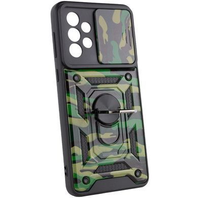 Защитный чехол Camo Ring Lock для Samsung Galaxy A33 5G Зеленый