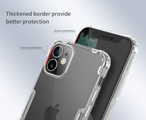 TPU чехол Nillkin Nature для iPhone 12 mini Прозрачный