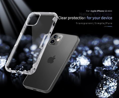 TPU чехол Nillkin Nature для iPhone 12 mini Прозрачный