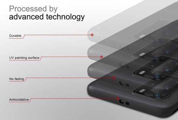 Захисний чохол Nillkin Frosted Shield для Huawei P40 Pro Чорний