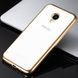 TPU чехол Electro-plating для Meizu M5 Золотистый