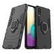 Защитный чехол Strong Guard Ring для Samsung A022F Galaxy A02 Черный
