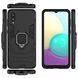 Защитный чехол Strong Guard Ring для Samsung A022F Galaxy A02 Черный