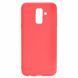 Защитный чехол TPU Matte для Samsung A605 Galaxy A6 Plus / Galaxy J8 Plus 2018 Красный