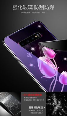 Защитный чехол Fantasy с глянцевыми торцами для Samsung G973F Galaxy S10 (тюльпаны) Розовый