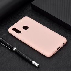 Захисний чохол TPU Matte для Samsung M205F Galaxy M20 Рожевий