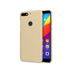 Защитный чехол Nillkin Frosted Shield для Huawei Y7 Prime 2018 Золотистый