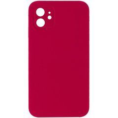 Захисний чохол Liquid Case Full Camera для iPhone 12 mini (5.4") Малиновий