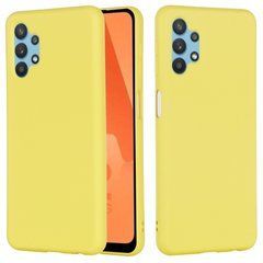 Защитный чехол Liquid Case Full Cover для Samsung A325F Galaxy A32 4G Желтый