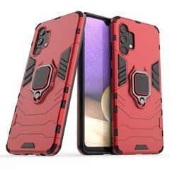 Защитный чехол Strong Guard Ring для Samsung A325F Galaxy A32 4G Красный