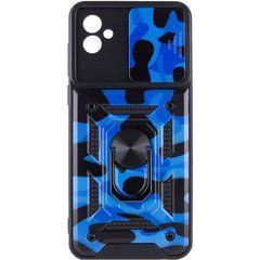 Защитный чехол Camo Ring Lock для Samsung Galaxy A04 Синий