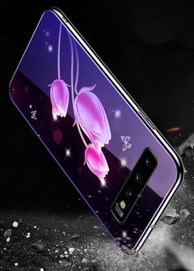 Защитный чехол Fantasy с глянцевыми торцами для Samsung G973F Galaxy S10 (тюльпаны) Розовый