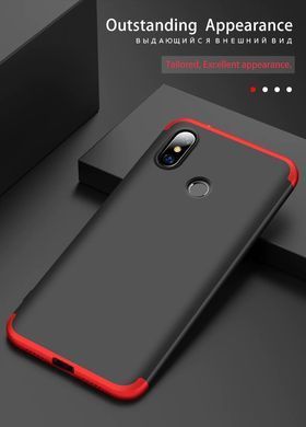 Защитный чехол GKK Full 360 для Xiaomi Redmi Note 6 Pro Красный