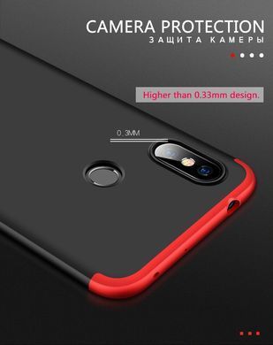 Защитный чехол GKK Full 360 для Xiaomi Redmi Note 6 Pro Красный