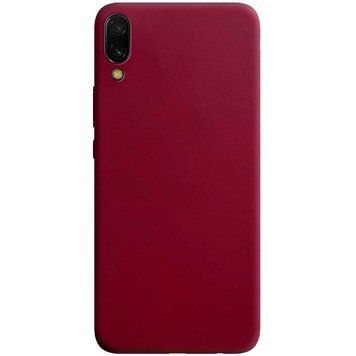 Захисний чохол TPU Softon для Huawei Y6 Pro 2019 (без вырез под сканер) / Huawei Y6 2019 / Huawei Honor 8A Бордовий