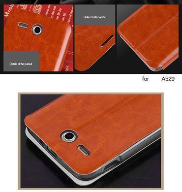 Чохол-книжка MOFI для Lenovo A529 Коричневий