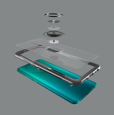 Защитный чехол Crystal Ring для Xiaomi Redmi 9 Черный