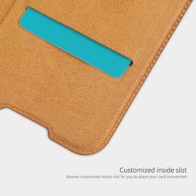 Чехол-книжка Nillkin Qin для Xiaomi Redmi Note 8 / Note 8 2021 Коричневый