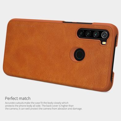 Чехол-книжка Nillkin Qin для Xiaomi Redmi Note 8 / Note 8 2021 Коричневый