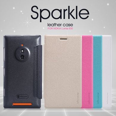 Чехол-книжка Nillkin Sparkle для Nokia Lumia 830 Розовый