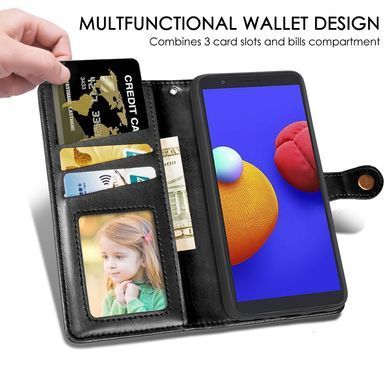 Чохол-книжка Polera Book для Samsung A013F Galaxy A01 Core / M013F Galaxy M01 Core Чорний