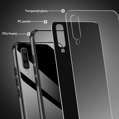 Защитный чехол Glass для Samsung A505F Galaxy A50 / A507F Galaxy A50s / A307F Galaxy A30s Черный