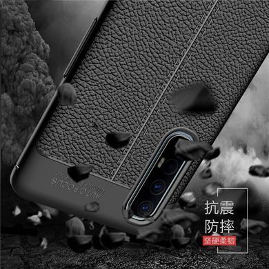 Защитный чехол Leather для Oppo Reno 3 Pro Черный