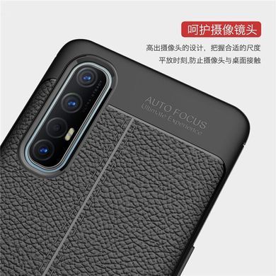 Защитный чехол Leather для Oppo Reno 3 Pro Черный