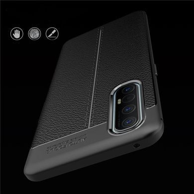 Защитный чехол Leather для Oppo Reno 3 Pro Черный